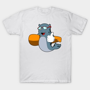 Seal as Surfer with Surfboard T-Shirt